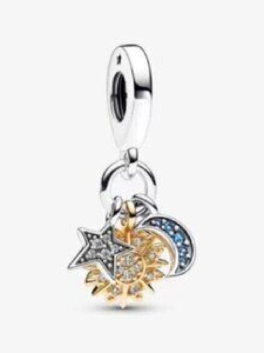 Pandora Two-tone Celestial Triple Dangle Charm